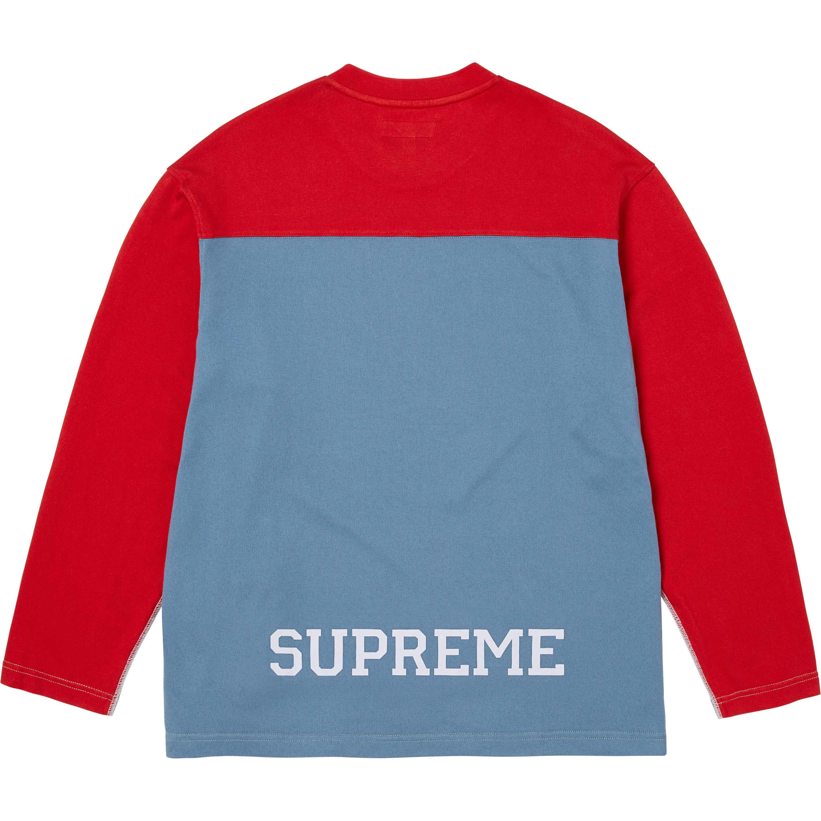 Split L/S Football Top view 3